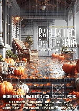 Snow Falling on Pumpkins 